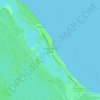 Playa Santa Lucía topographic map, elevation, terrain