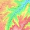 Pesaken topographic map, elevation, terrain