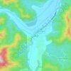 Along topographic map, elevation, terrain