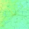 Nakhon Pathom topographic map, elevation, terrain