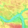 Le Mée-sur-Seine topographic map, elevation, terrain
