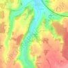 Les Bourderons topographic map, elevation, terrain