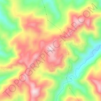 Ralan topographic map, elevation, terrain