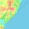Ballito topographic map, elevation, terrain