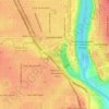 Minnehaha Falls topographic map, elevation, terrain