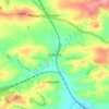 Coleford topographic map, elevation, terrain