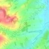 Wanne topographic map, elevation, terrain