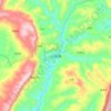 大河坝镇 topographic map, elevation, terrain