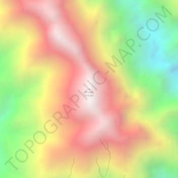 Mount Sinclair topographic map, elevation, terrain