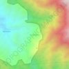 Bone-bone topographic map, elevation, terrain
