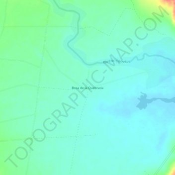 Boca de la Quebrada topographic map, elevation, terrain