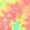Magalhã topographic map, elevation, terrain
