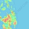 Surigao del Sur topographic map, elevation, terrain