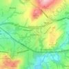 Hattersley topographic map, elevation, terrain