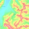 Molango topographic map, elevation, terrain