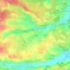 Les Morets topographic map, elevation, terrain