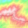 Kopet Dag topographic map, elevation, terrain