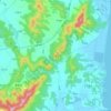 Doam-myeon topographic map, elevation, terrain