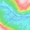 Bismo topographic map, elevation, terrain