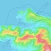 Strunjan / Strugnano topographic map, elevation, terrain