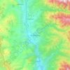 Blagoevgrad topographic map, elevation, terrain