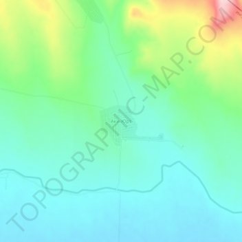 Аки-Юрт topographic map, elevation, terrain