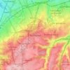 Banstead topographic map, elevation, terrain