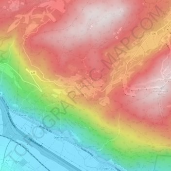 Mösern topographic map, elevation, terrain