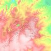 Kolwezi topographic map, elevation, terrain