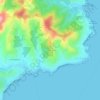 Les Issambres topographic map, elevation, terrain
