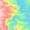 La Garita topographic map, elevation, terrain