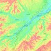 岑巩县 topographic map, elevation, terrain