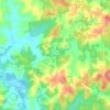 Bateias de Cima topographic map, elevation, terrain