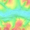 Kostiantynivka topographic map, elevation, terrain