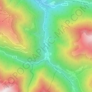 Ravi topographic map, elevation, terrain