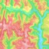 Combe Mégère topographic map, elevation, terrain