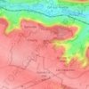 Les Prés Mouchards topographic map, elevation, terrain