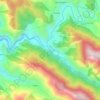 Ghansali topographic map, elevation, terrain