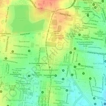 Copper Pod topographic map, elevation, terrain