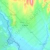 Buganda topographic map, elevation, terrain