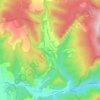 Vaucluse topographic map, elevation, terrain