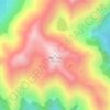 White Peak topographic map, elevation, terrain