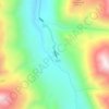 Rongbuk topographic map, elevation, terrain