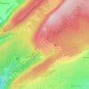 Les Arboux topographic map, elevation, terrain
