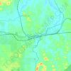 Gemas topographic map, elevation, terrain