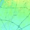 溧河街道 topographic map, elevation, terrain