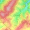 Salle topographic map, elevation, terrain