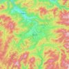 Takayama topographic map, elevation, terrain