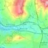 Chinley topographic map, elevation, terrain