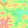 秧坝镇 topographic map, elevation, terrain
